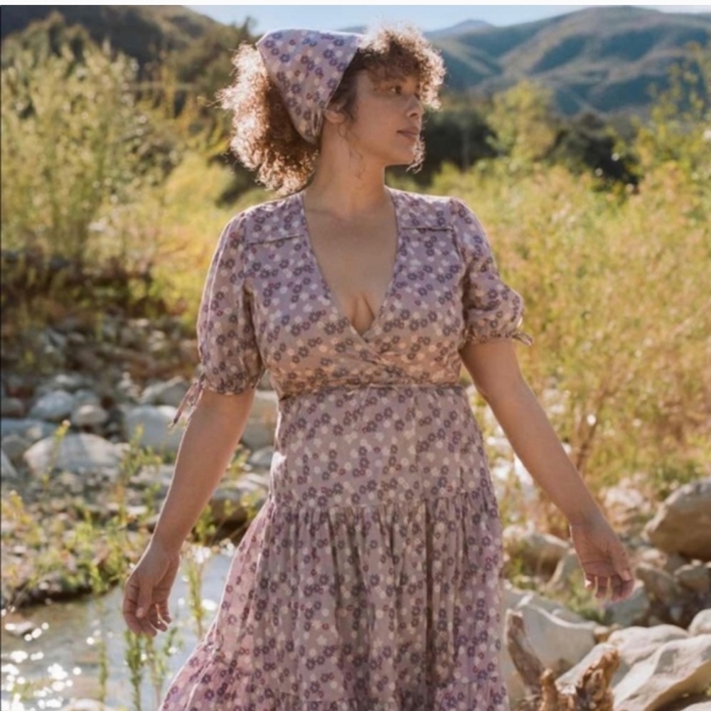 CHRISTY DAWN The Augusta Dress in Wisteria Wildflower Meadow XL - Picture 2 of 6